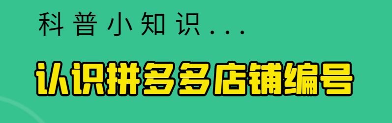 拼多多店鋪編號怎么查